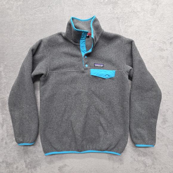 Patagonia Sweaters - Patagonia Sweater Women's Lightweight Synchilla Snap-T Fleece Pullover 2XS Gray